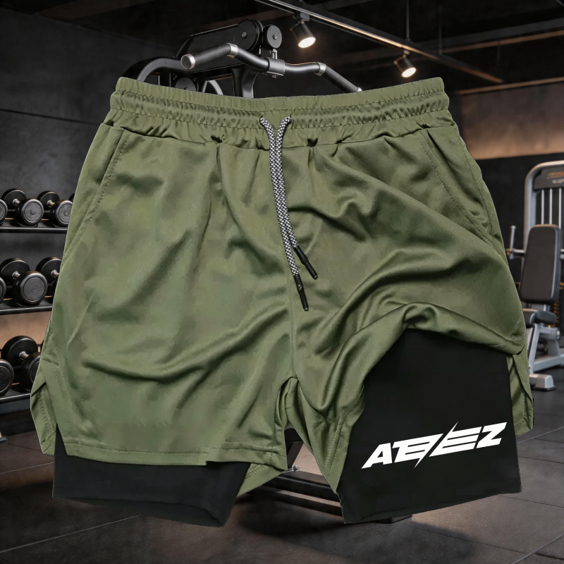 Cross Print 2 in 1 Workout Run - Compression Shorts Athletes recension och pris