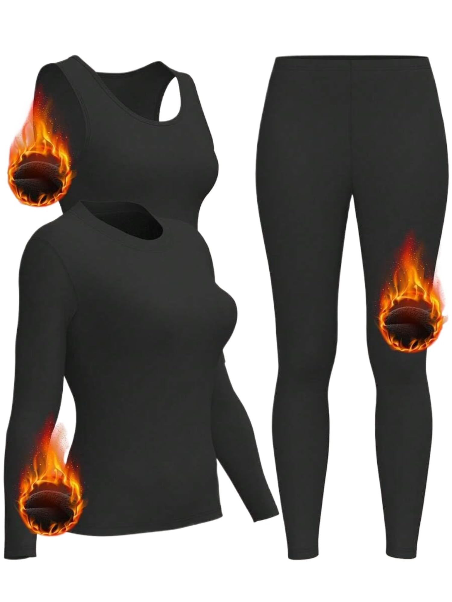 3pcs Women's Thermal Lined The - Quick Dry Underwear recension och pris