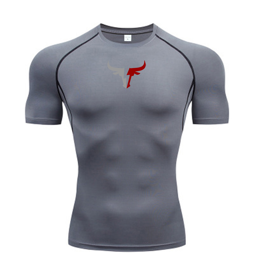 Men's bull head compression T- - T Shirt Tight Fit recension och pris