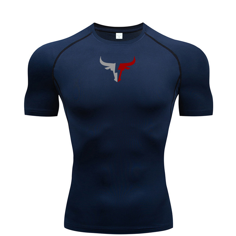 Men's bull head compression T- - T Shirt Tight Fit recension och pris