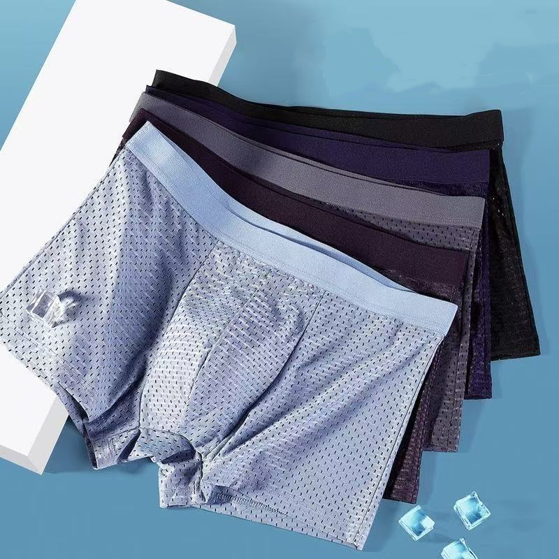 5Pcs/Lot Men's Panties Ice Sil - Boxer Shorts Modal recension och pris