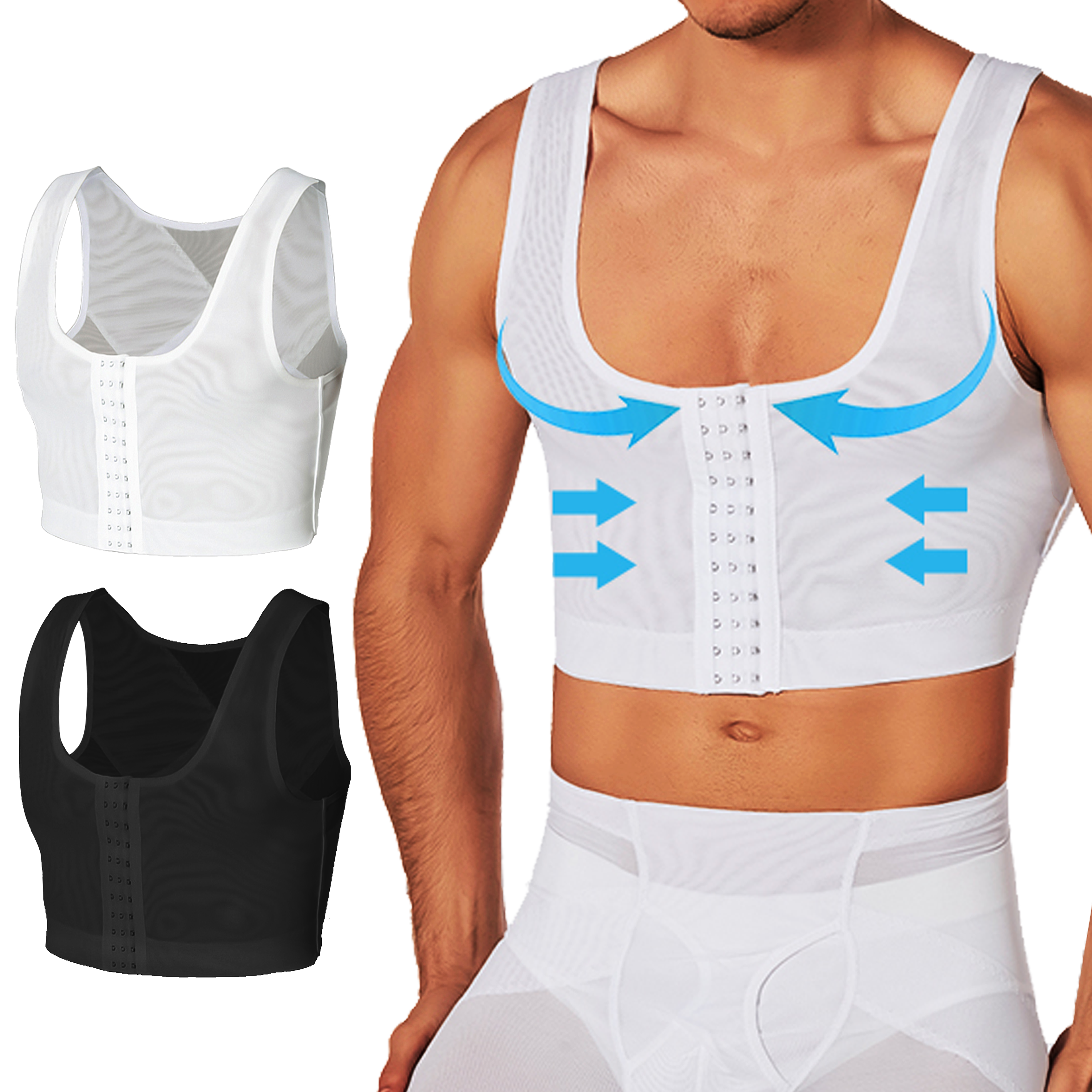 Men's Compression Corset Vest  - Sleeveless Undershirt recension och pris