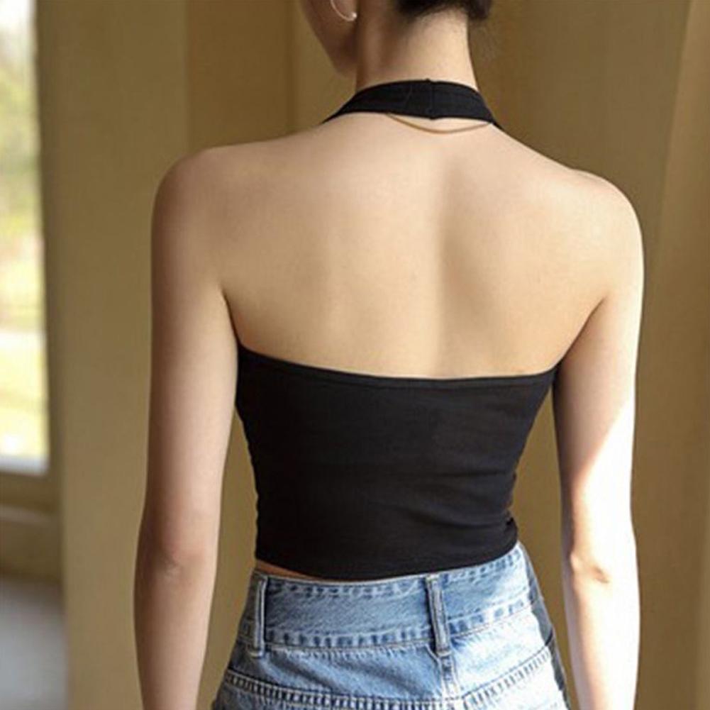 Halter Top Gym Vest Woman Back - Suspender Tank Top recension och pris