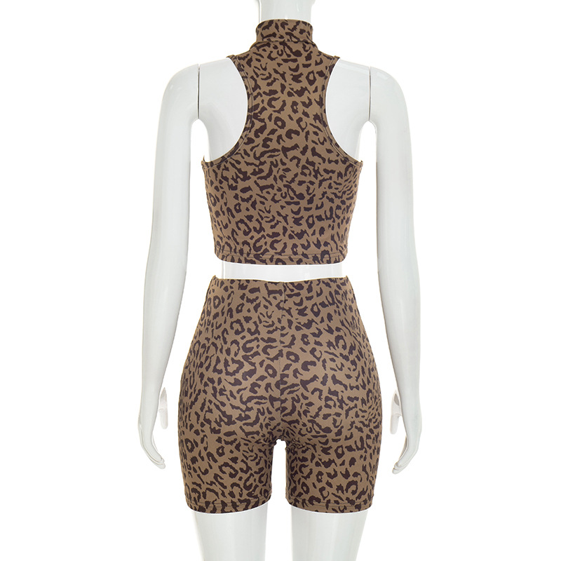 Ribbed Slim Leopard Print 2 Pi - Tank Top Ribbed recension och pris