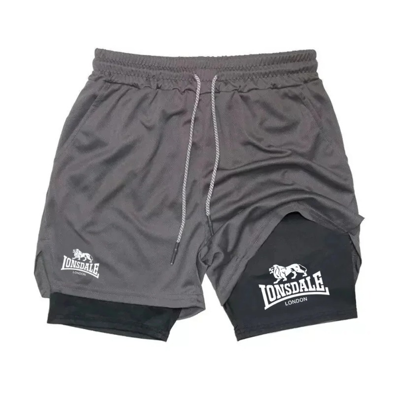 2in1 Running Shorts for Men Gy - Compression Shorts Athletes recension och pris