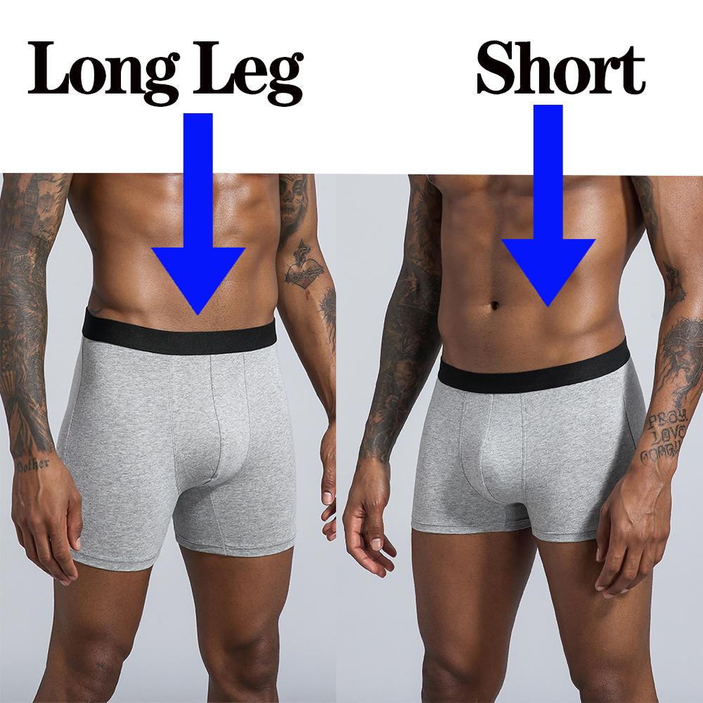 Long Cotton Men's Boxer Shorts - Boxer Brief Pack Cotton recension och pris