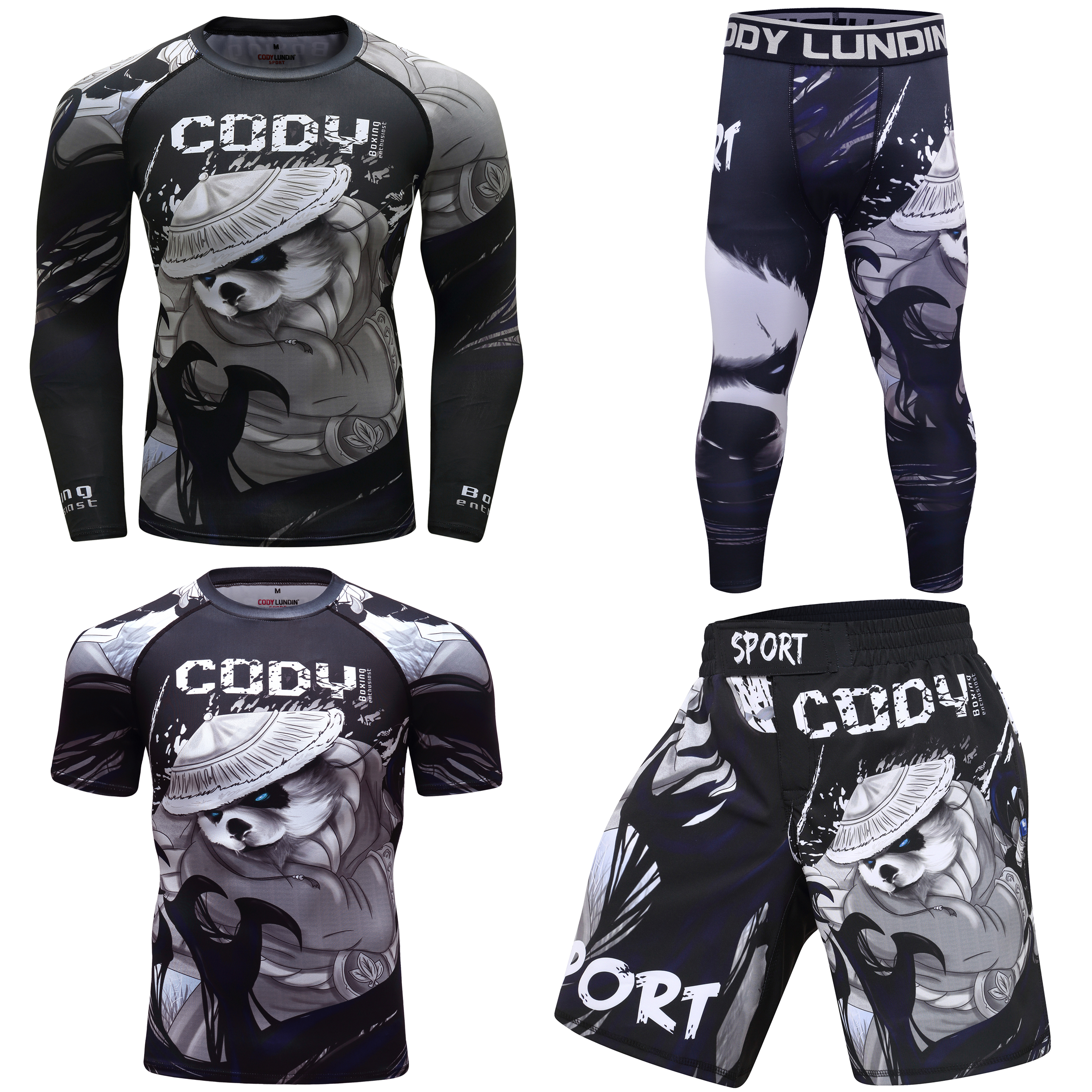 MMA boxing sets men 3d print R - Compression Long Pant recension och pris