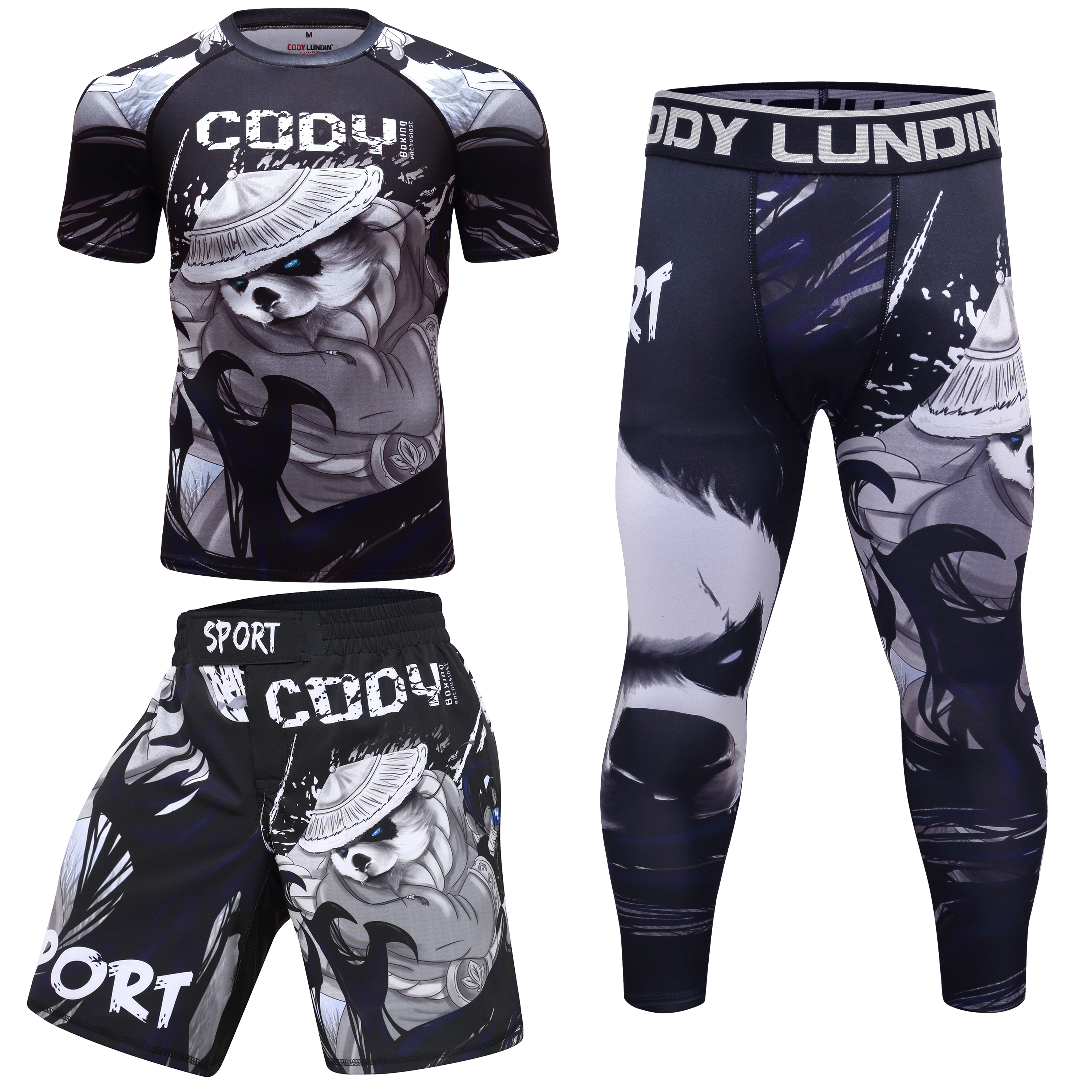 MMA boxing sets men 3d print R - Compression Long Pant recension och pris