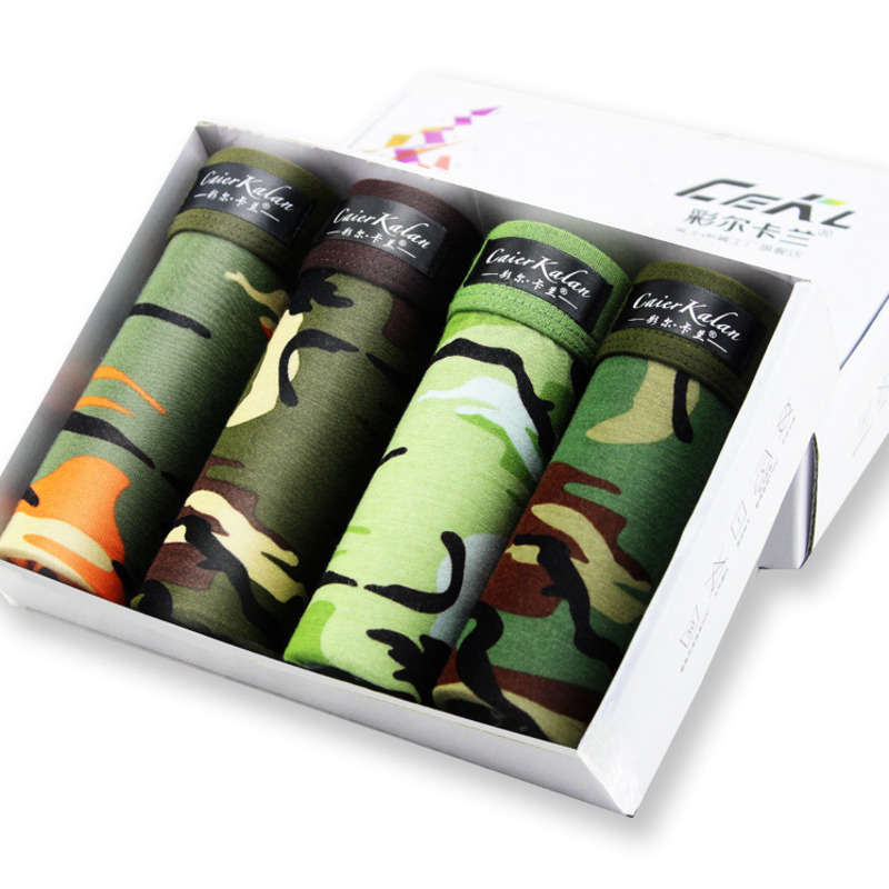 4pcs/lot Camouflage Boxer Men  - Boxer Shorts Modal recension och pris