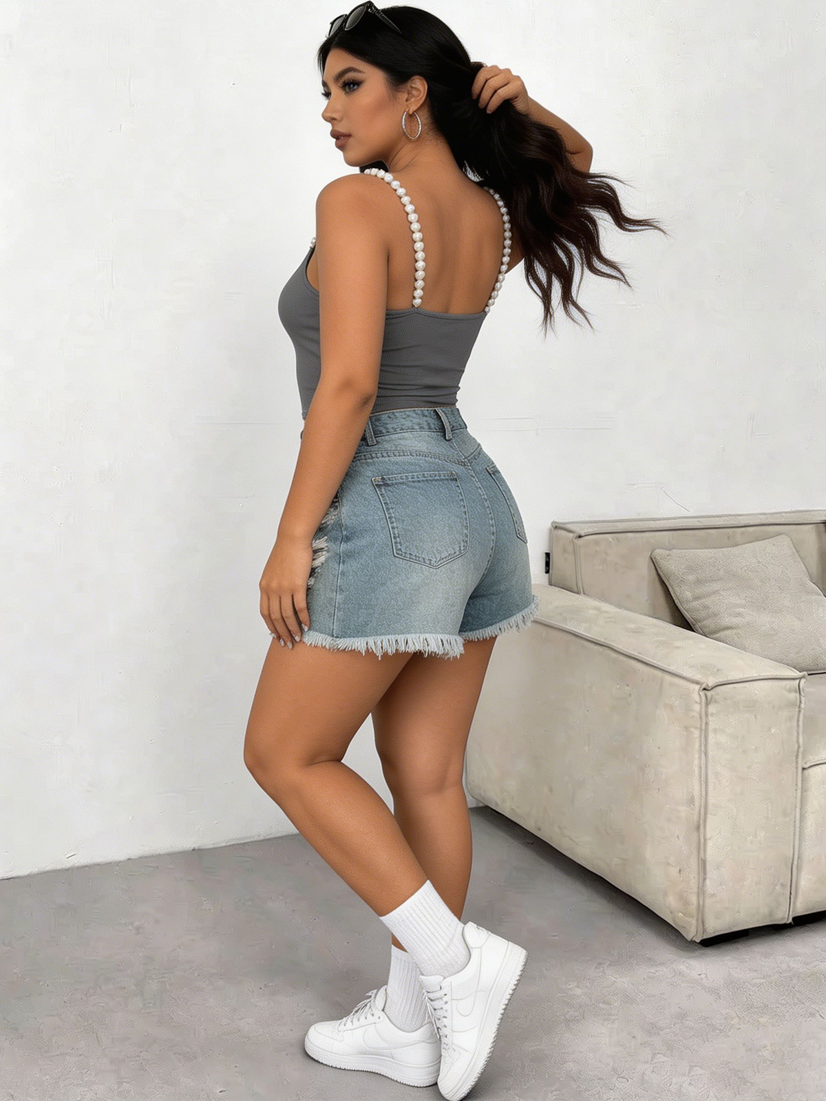 Plus Size Square Neck Pearl St - Tank Top Ribbed recension och pris