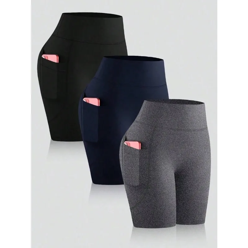High Waist Yoga Shorts 3Pcs Se - Compression Shorts Athletes recension och pris